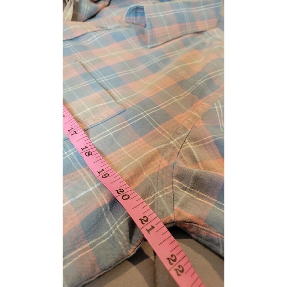 UntuckIt Dress Shirt Designer Plaid Slim Fit Long Sleeve Mens‎ Size Medium - Picture 5 of 6